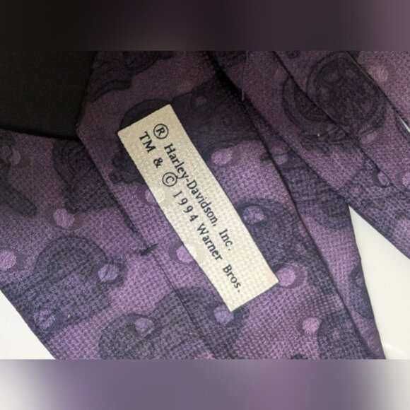 Looney Tunes x Harley Davidson Silk Tazmania Tie - Picture 7 of 9